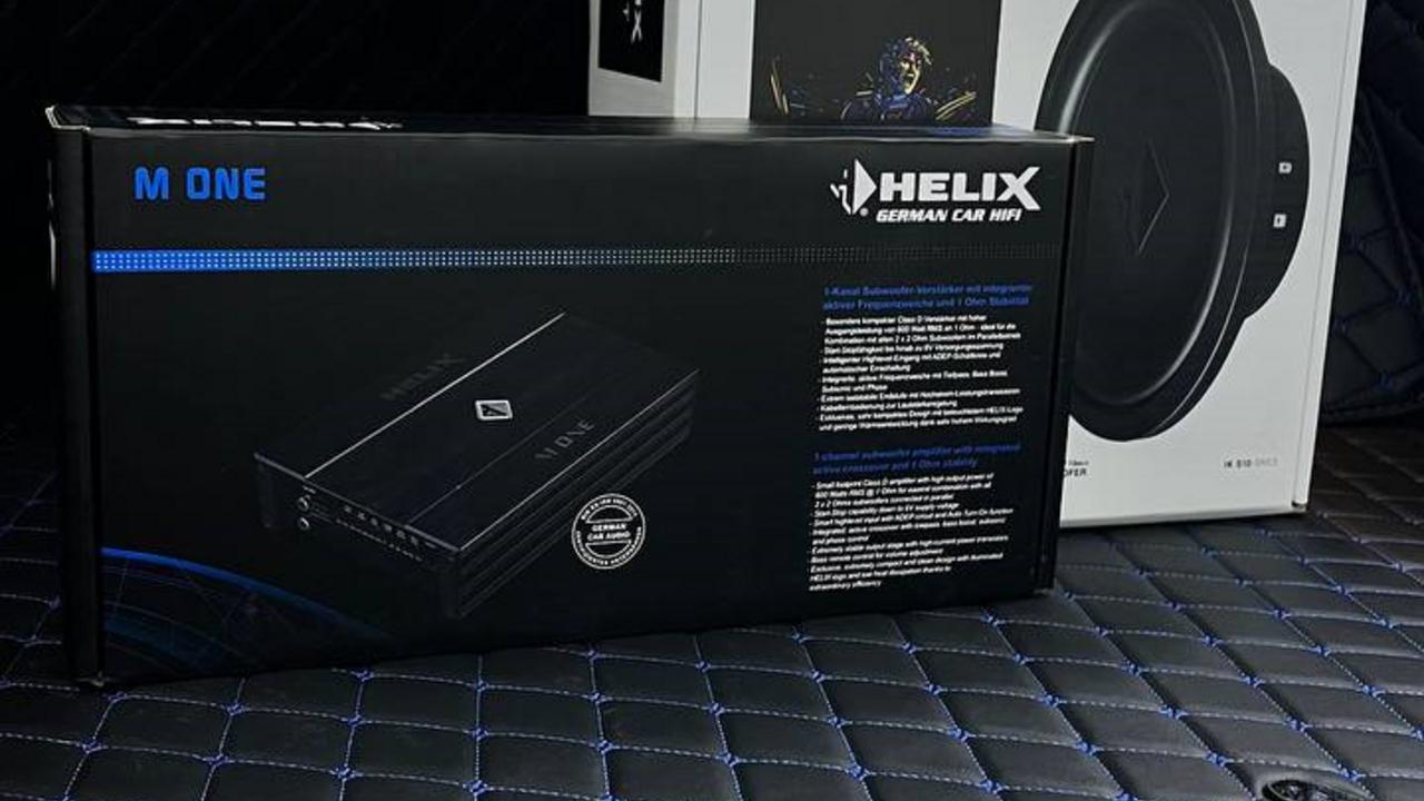 Сабвуфер Helix IK S10 и одноканальный усилитель Helix M One